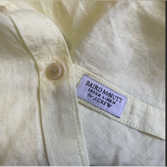 Jcrew NWT Medium Relaxed-fit short-sleeve Baird McNutt Irish linen shirt - Picture 4 of 10